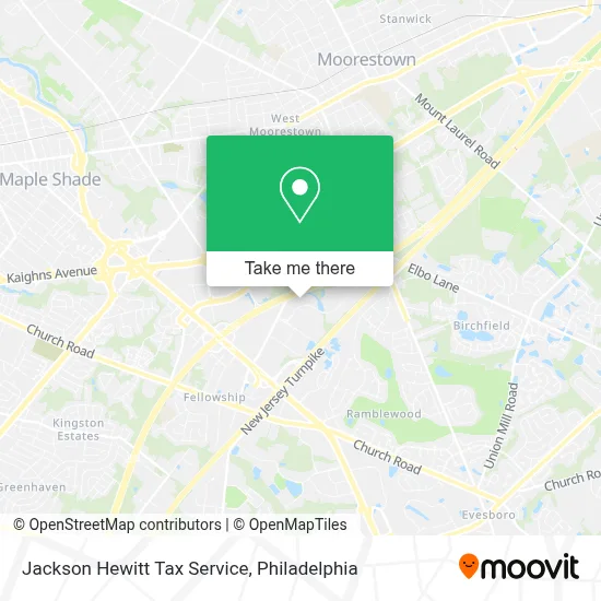 Jackson Hewitt Tax Service map
