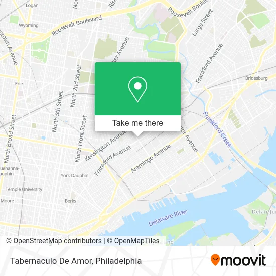 Tabernaculo De Amor map