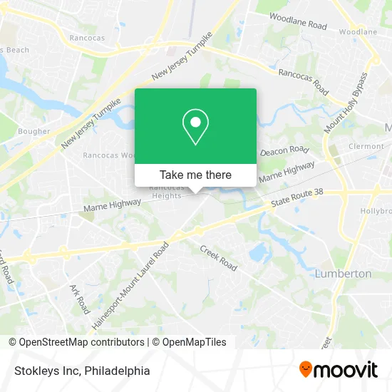 Stokleys Inc map