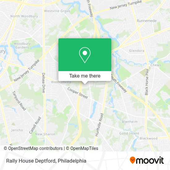 Rally House Deptford map