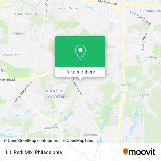 L L Redi Mix map