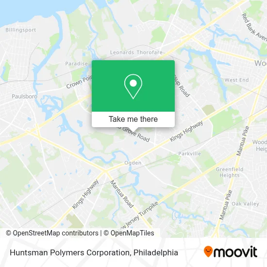 Huntsman Polymers Corporation map