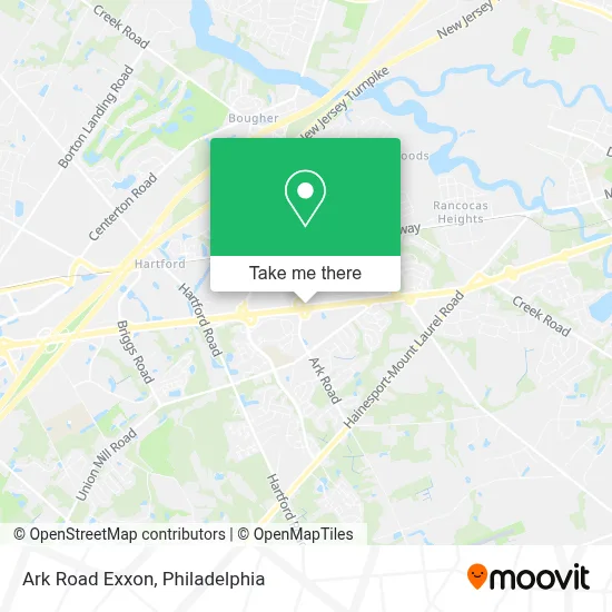 Ark Road Exxon map