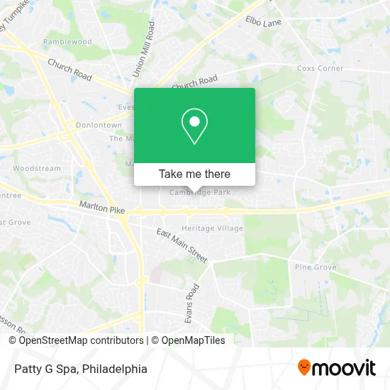 Patty G Spa map
