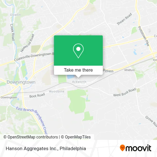 Hanson Aggregates Inc. map