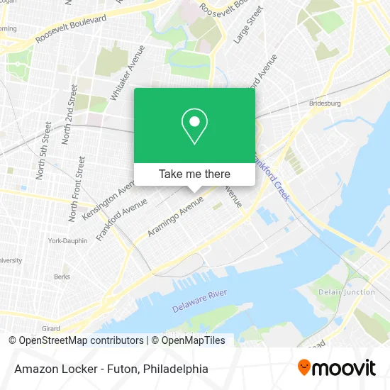 Amazon Locker - Futon map