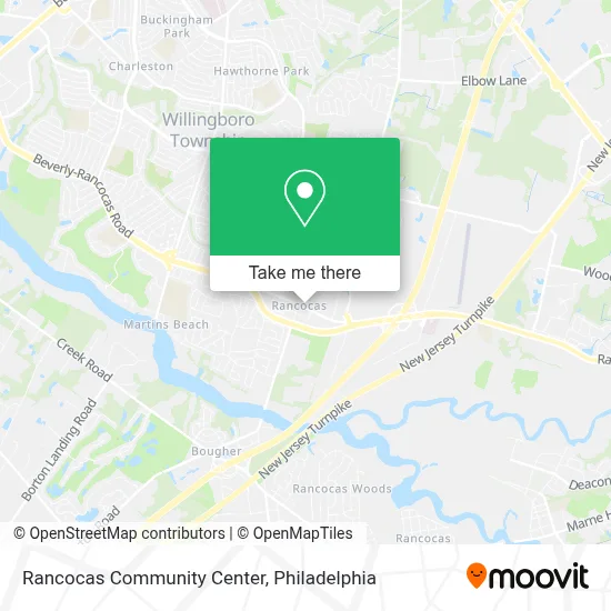 Rancocas Community Center map