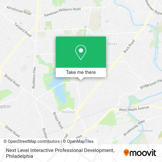 Next Level Interactive Professional Development map