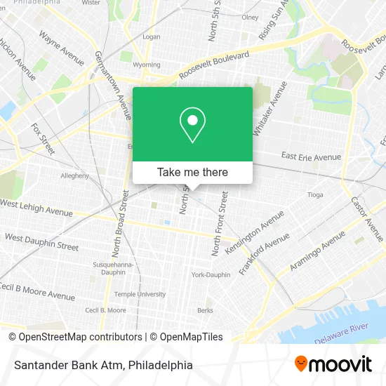 Santander Bank Atm map