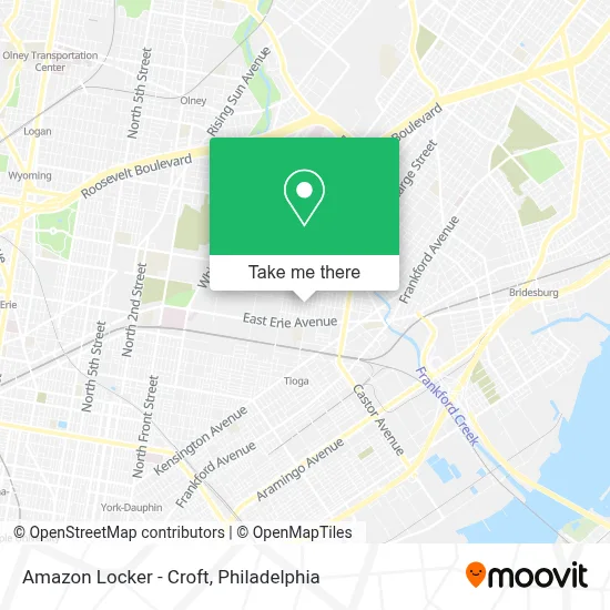 Amazon Locker - Croft map