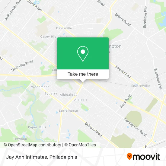 Jay Ann Intimates map