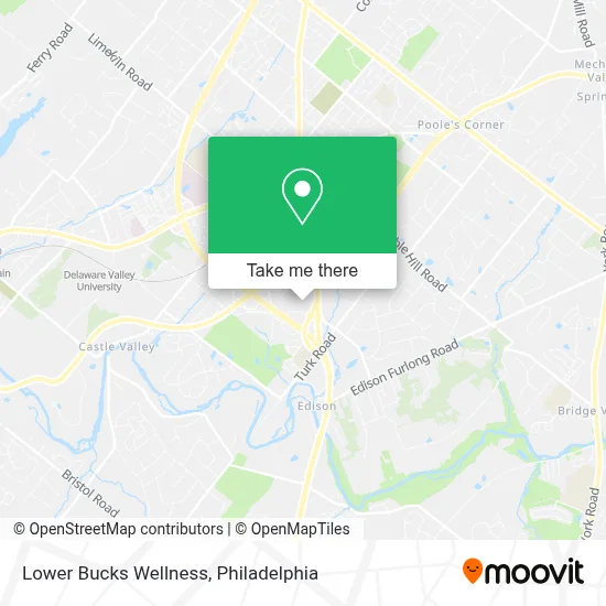 Lower Bucks Wellness map