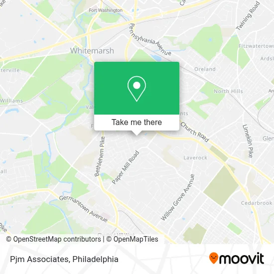 Pjm Associates map