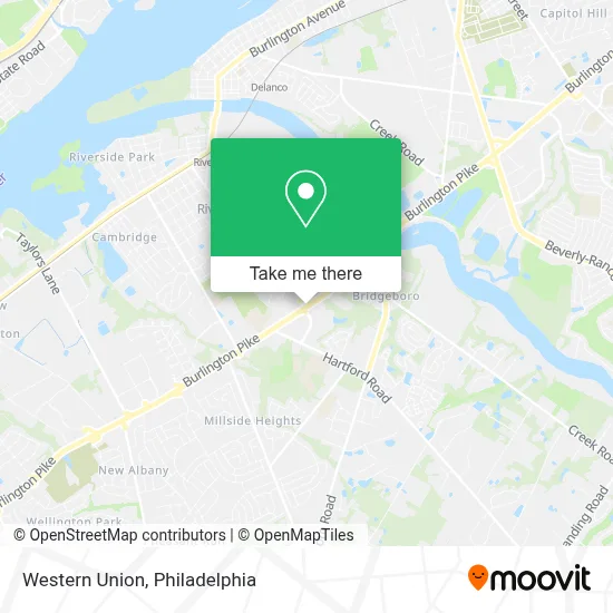 Western Union map