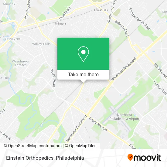 Einstein Orthopedics map