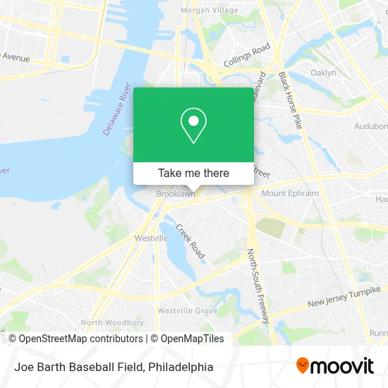 Joe Barth Baseball Field map
