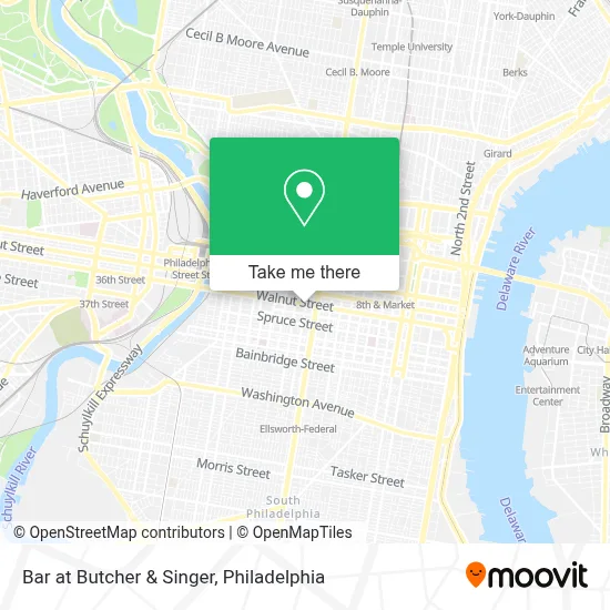 Bar at Butcher & Singer map