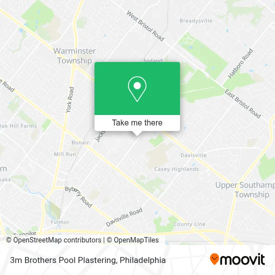 3m Brothers Pool Plastering map
