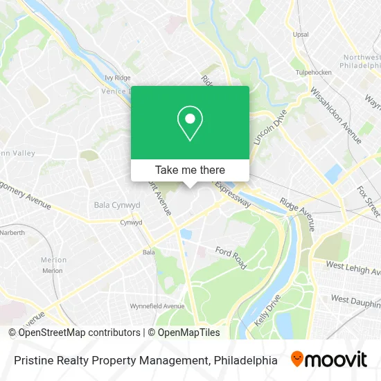 Pristine Realty Property Management map