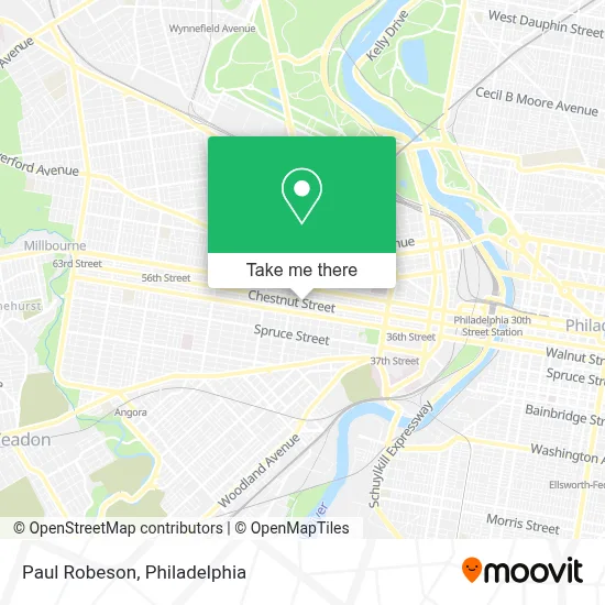 Paul Robeson map