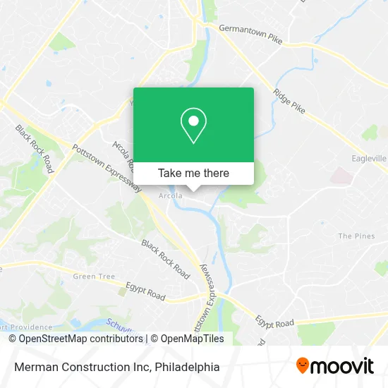 Merman Construction Inc map