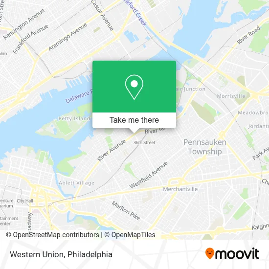Western Union map