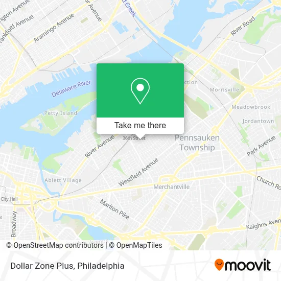 Dollar Zone Plus map