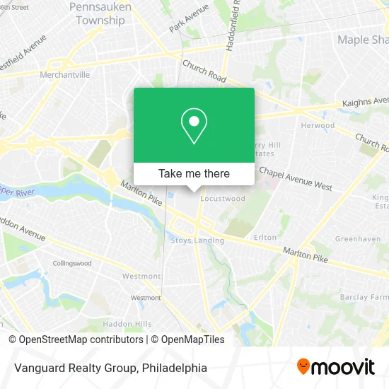 Vanguard Realty Group map