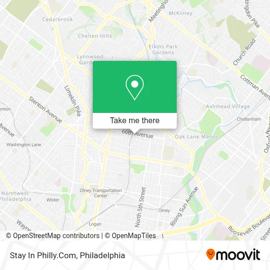 Stay In Philly.Com map
