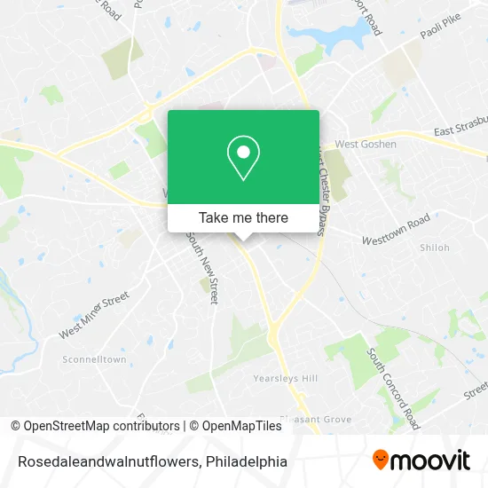 Rosedaleandwalnutflowers map