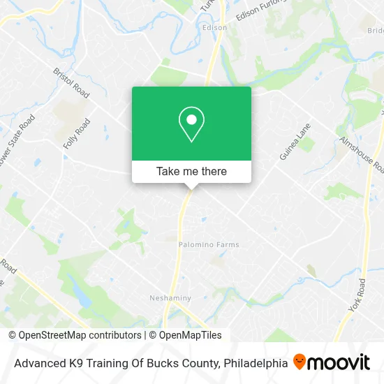 Advanced K9 Training Of Bucks County map