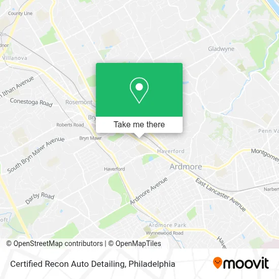 Certified Recon Auto Detailing map