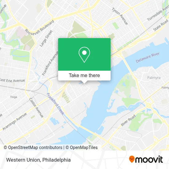 Western Union map
