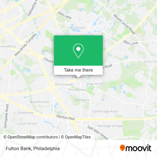 Fulton Bank map