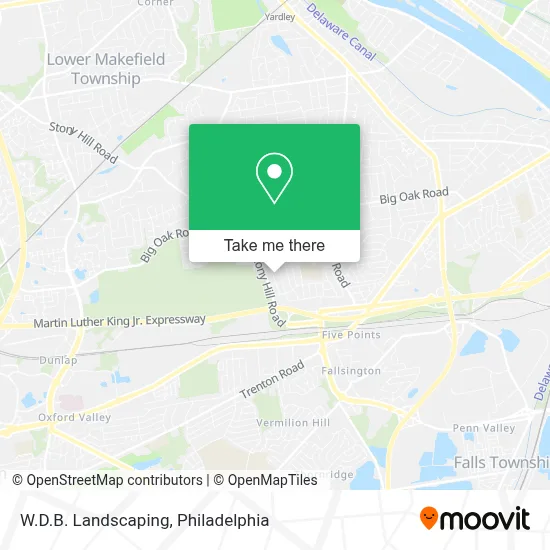 W.D.B. Landscaping map