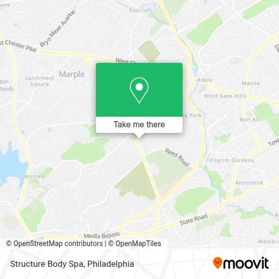 Structure Body Spa map