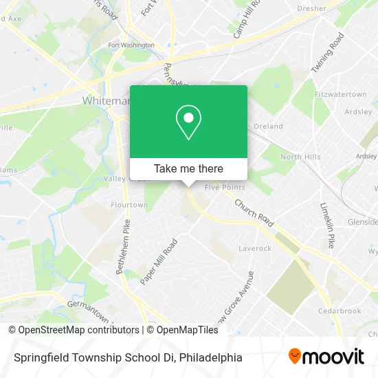 Springfield Township School Di map