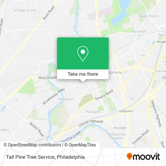 Tall Pine Tree Service map