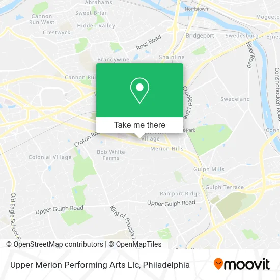 Upper Merion Performing Arts Llc map