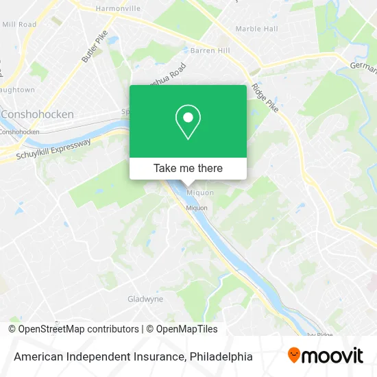 American Independent Insurance map