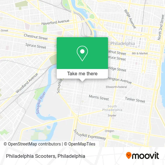 Philadelphia Scooters map