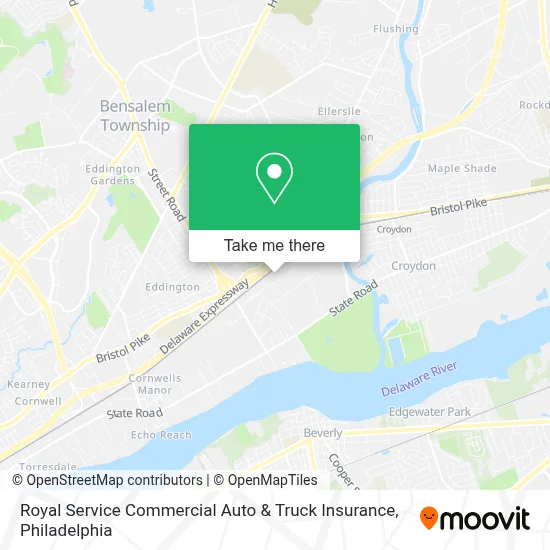 Royal Service Commercial Auto & Truck Insurance map