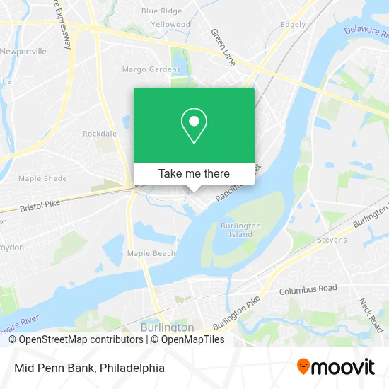 Mid Penn Bank map