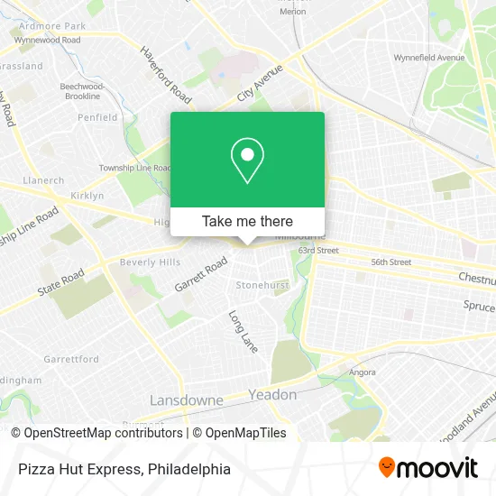 Pizza Hut Express map