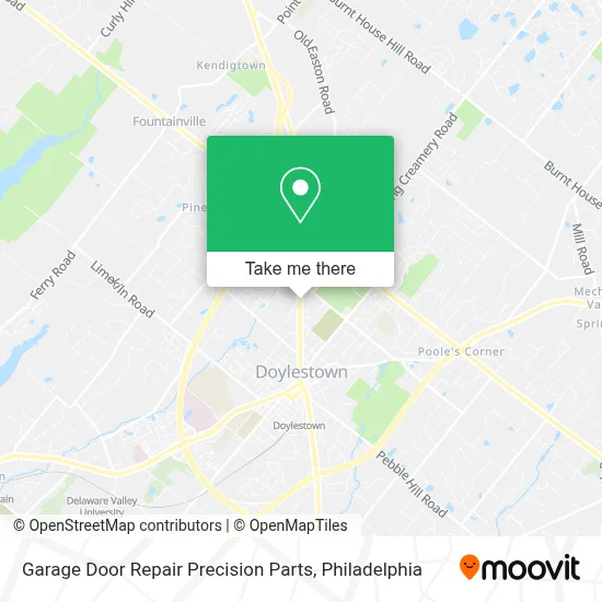 Garage Door Repair Precision Parts map