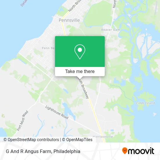 G And R Angus Farm map
