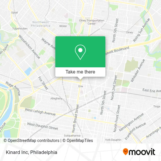 Kinard Inc map