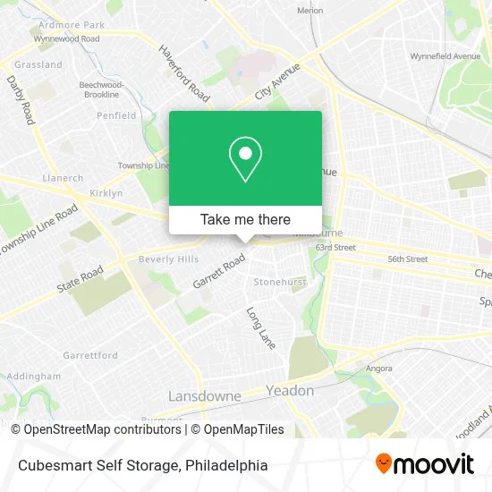 Cubesmart Self Storage map