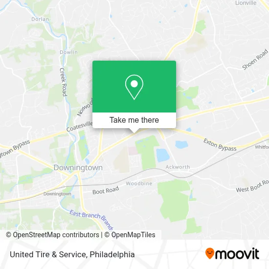 United Tire & Service map