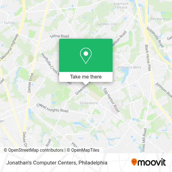 Jonathan's Computer Centers map